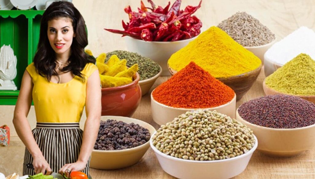 Ingredients in kitchen for health