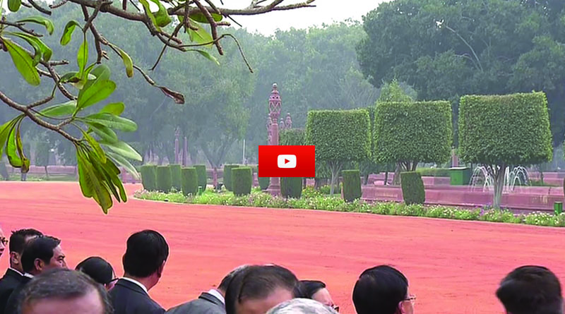 Welcome ceremony of myanmar president