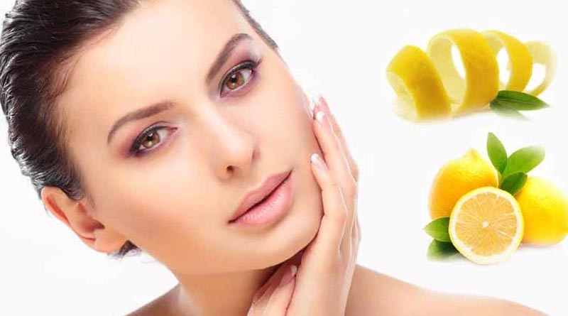 Skin care with lemon skins