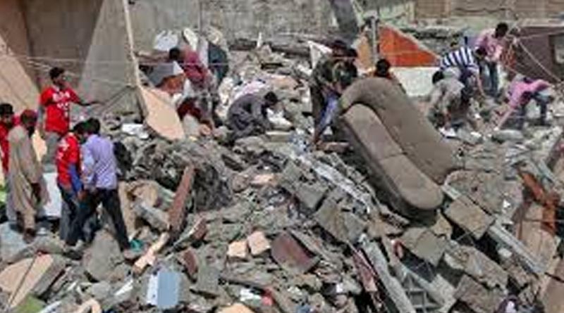 building collapses in Karachi