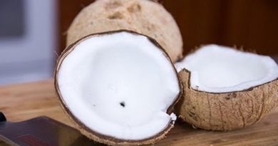 Pale coconut that melts fat
