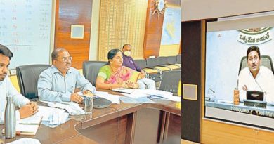 AP CM Jagan video Conference with Collectors