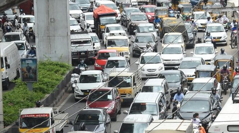 Traffic diversion in Hyderabad