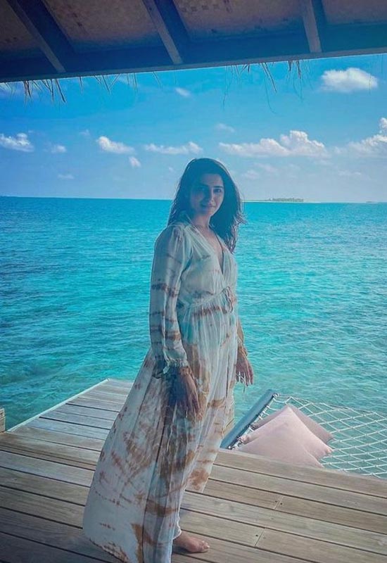 Samantha Akkineni Enjoys Her Vacation In Maldives