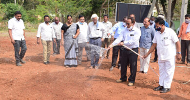 VC Rajasekhar launching the Vegetable Garden