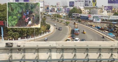 Young woman attempts suicide by jumping from Khairatabad flyover