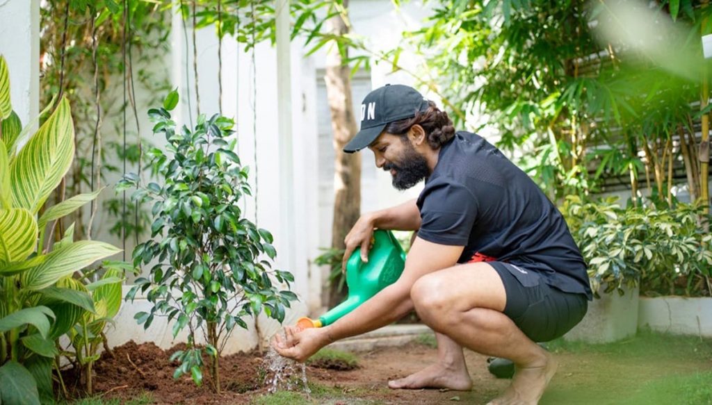 Allu Arjun planted the plant
