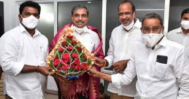 Appireddy, Guntur Mayor Naidu, GDCCB Chairman Lal Puram Ramu meet 'Sajjala'