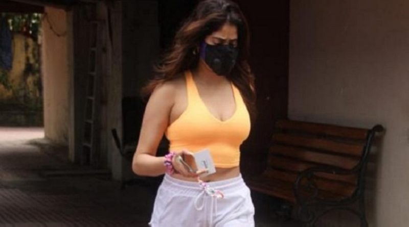 Janhvi Kapoor coming from Pilates class