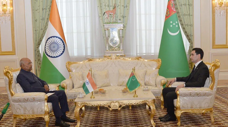 President Kovind meets with President of Turkmenistan Serdar Berdymohmedow