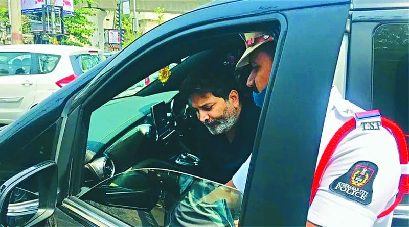 Trivikram Srinivas' car fined by police
