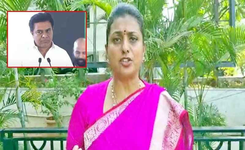 after kcr meeting minister roja counter to ktr