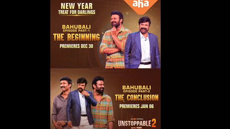 Balakrishna as two parts Prabhas Unstoppable episode first part promo release